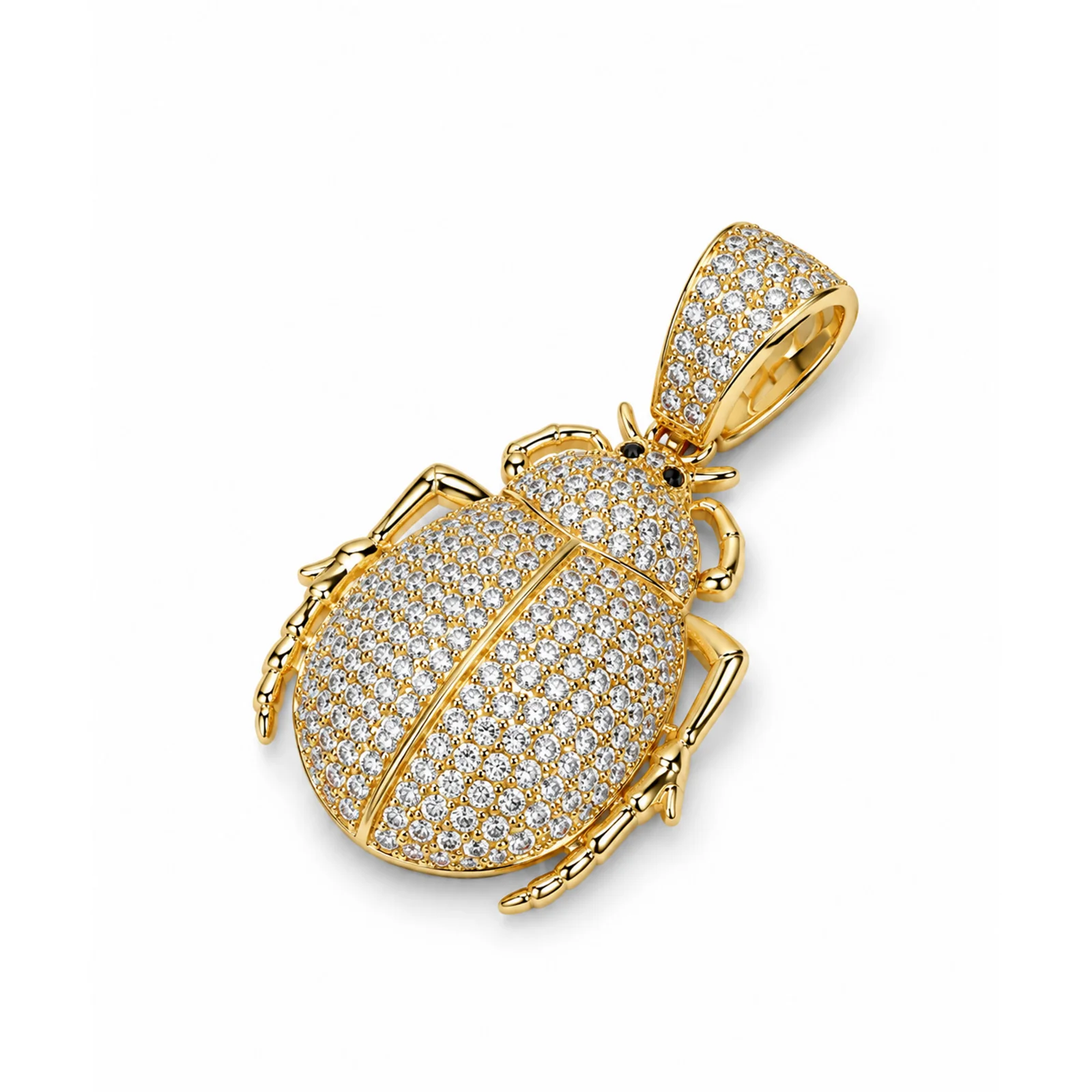 Golden Scarab Beetle Pendant — photo 4