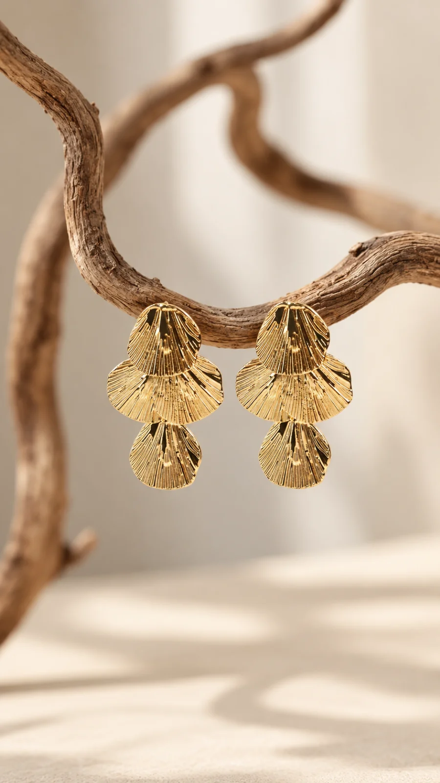 Golden Petal Earrings — photo 4