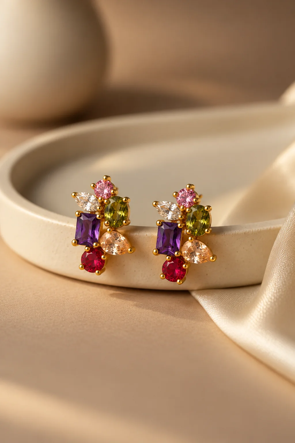 Prismatic Bloom Earrings