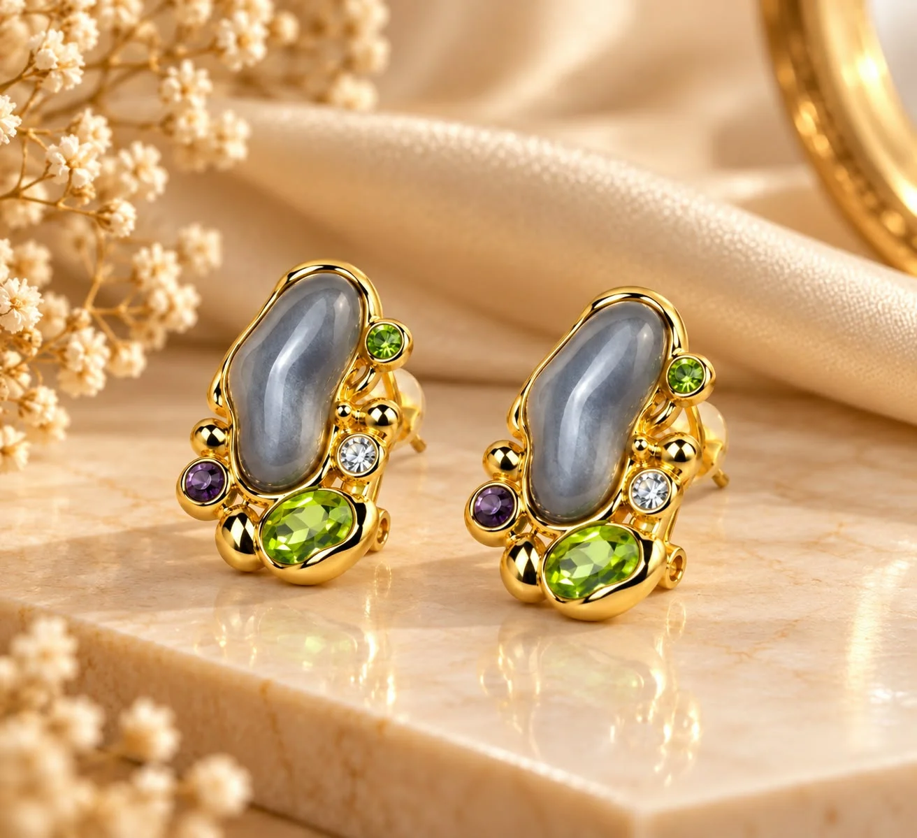 Opal Aura Earrings