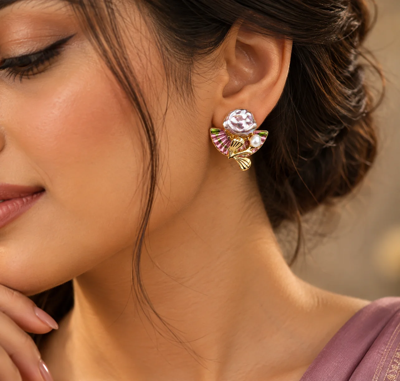 Coral Symphony Earrings — photo 2