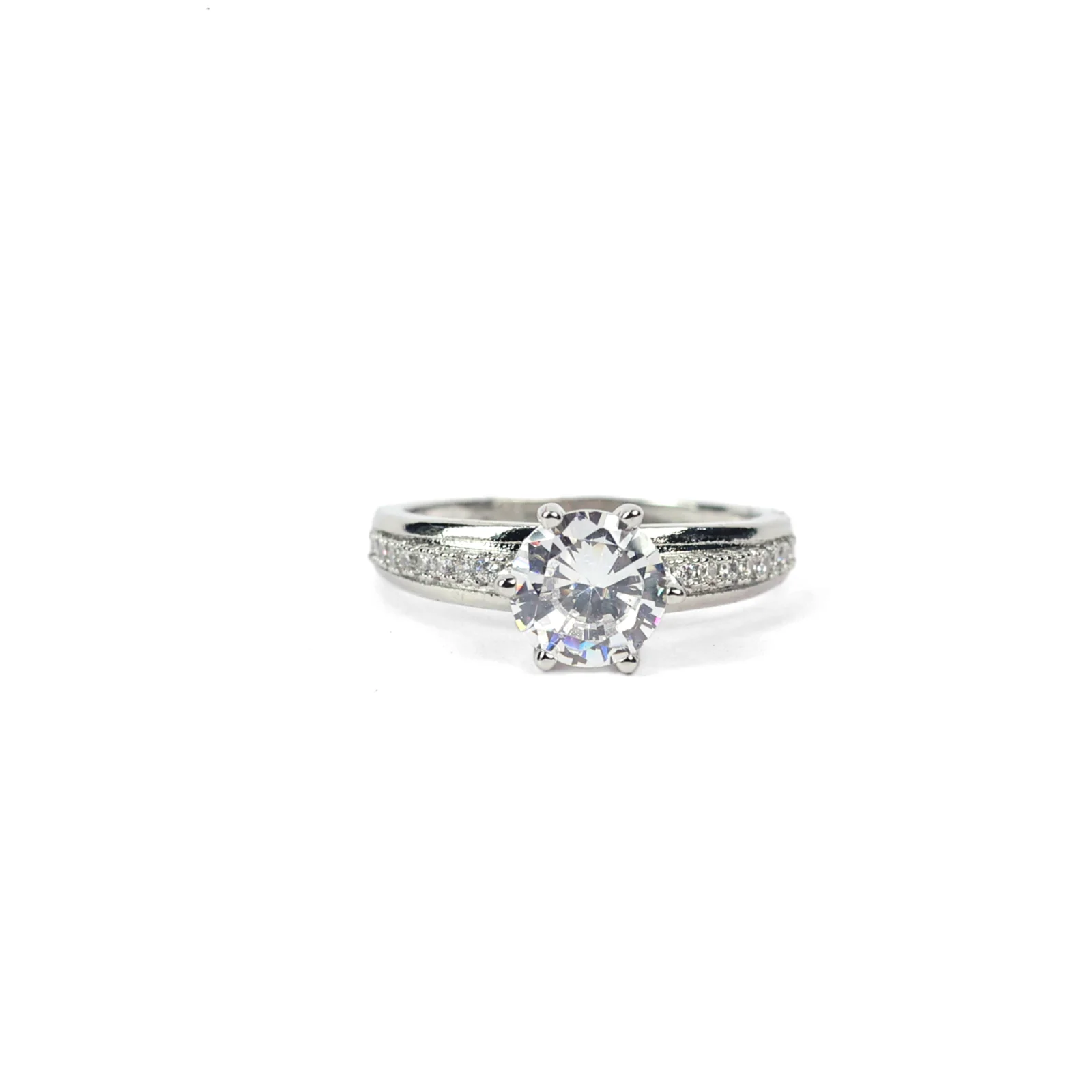 Classic Solitaire Sparkle Ring — photo 3