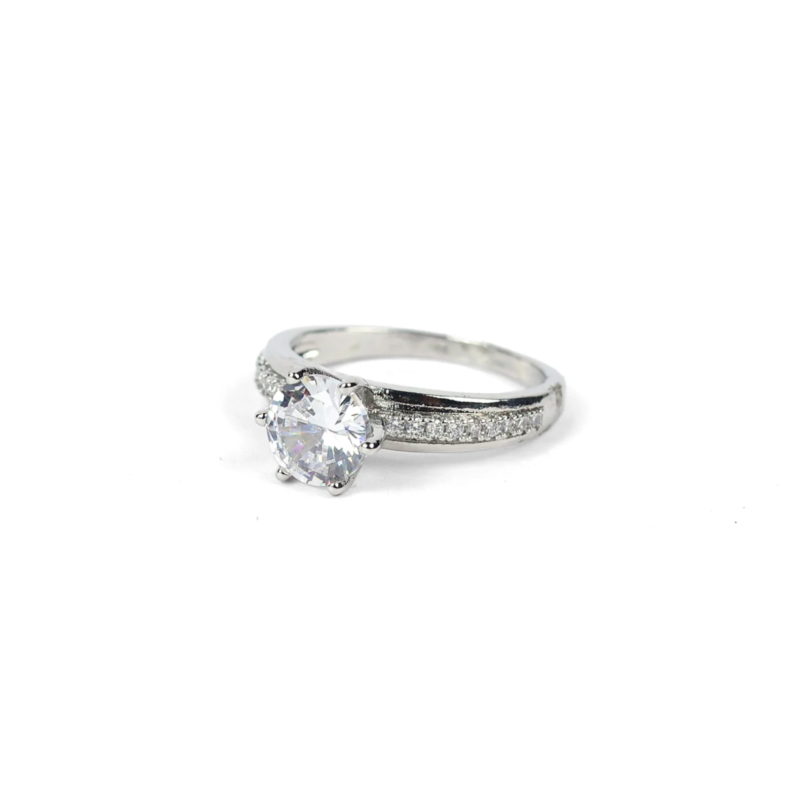 Classic Solitaire Sparkle Ring — photo 2
