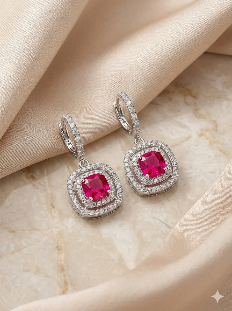 Ruby Glimmer Earrings — photo 3