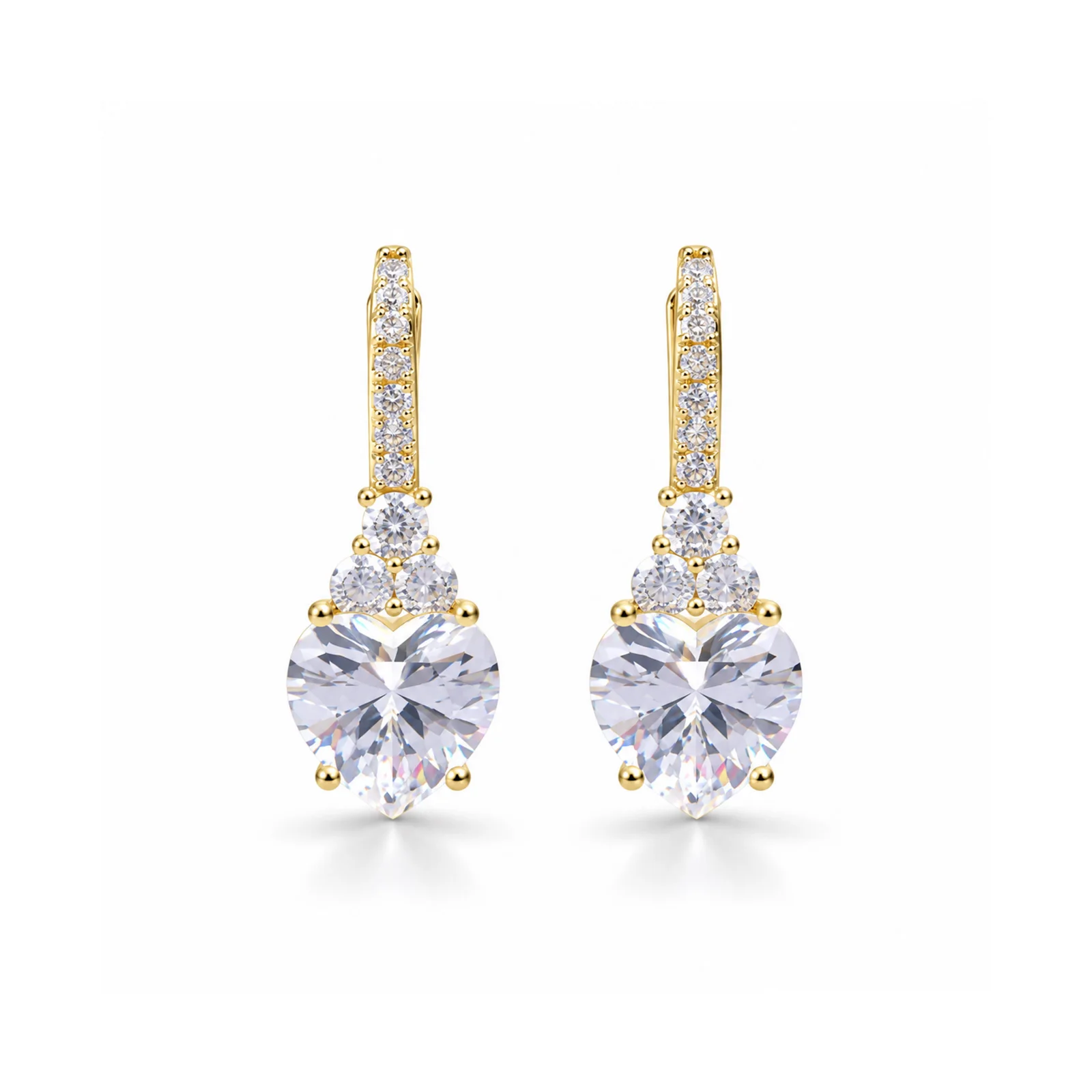 Crystal Heart Luxe Earrings — photo 2
