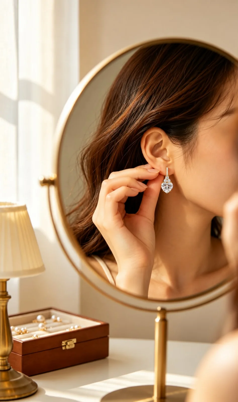 Crystal Heart Luxe Earrings — photo 3
