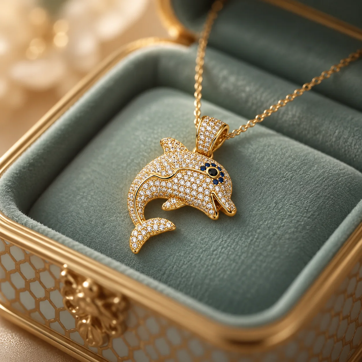 Ocean Charm Dolphin Pendant
