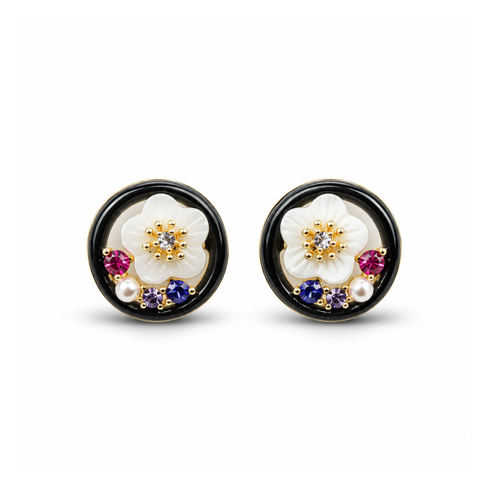 Noir Blossom Earrings — photo 2