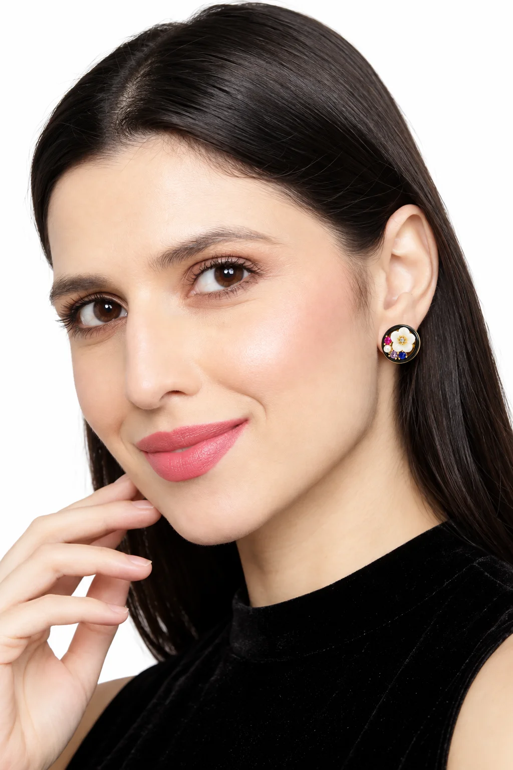 Noir Blossom Earrings — photo 3